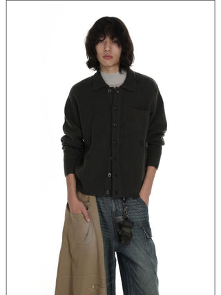 MASONPRINCE Collar Button Cardigan
