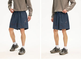 [Monterest] Water Repellent Contrast Stitch Shorts
