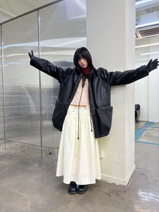 [NeverSeez] Jacquard Voluminous Skirt