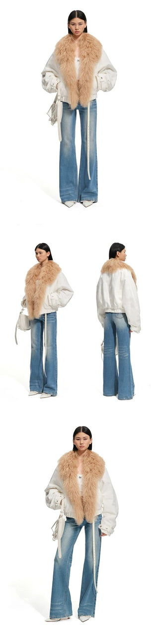 [NOTAWEAR] Natural Waist Straight Leg Jeans