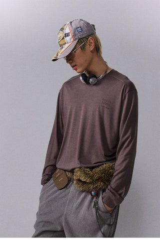 [Monterest] Merino Wool Blend Relaxed Long Sleeve Tee