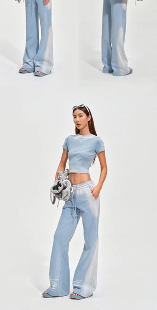 [NOTAWEAR] Sand Washed Flare Sweatpants