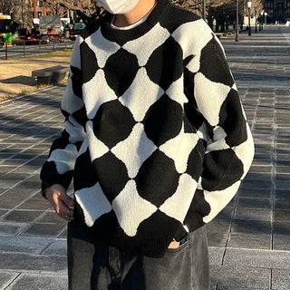 Circle Argyle Knit