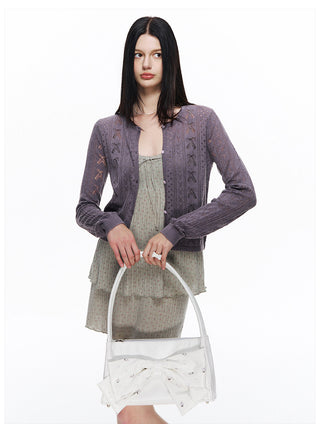 [NECY] Blossom Open Walk Knit Cardigan (2color)