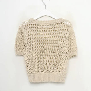 Perforated Cropped Knit