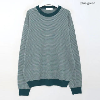 Bordered two-tone knit