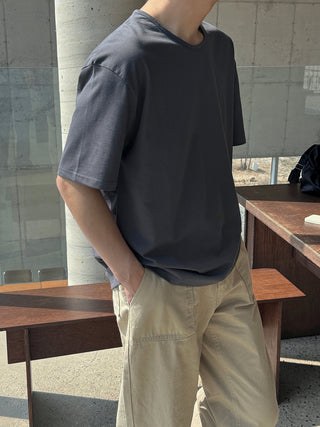 Must-have Washed U-Neck  T-shirt
