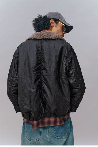 [Monterest] Detachable Fur Collar Deck Jacket