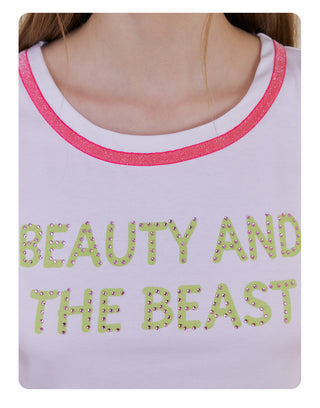 [NECY] Glitter Neckline Rhinestone Short