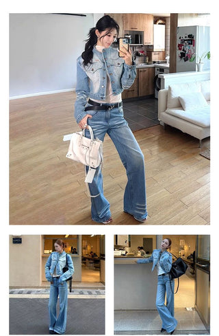 [NOTAWEAR] Natural Waist Straight Leg Jeans