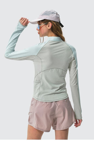[Monterest] Half-Zip Slim Fit UV Protection Top