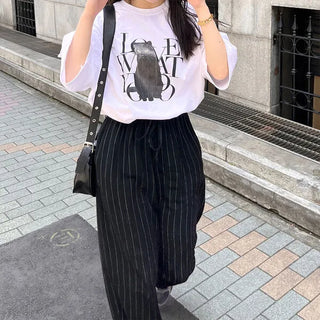 Striped Banding Pants