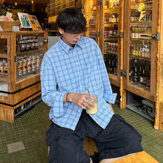 Seersucker overcheck shirt