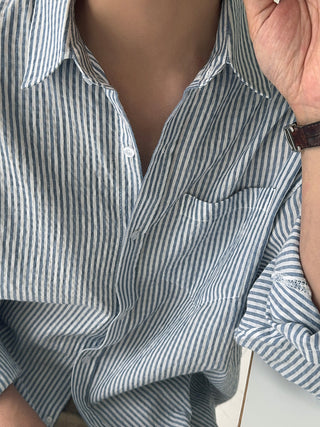 Norton Oversized Cool Stripe Shirt