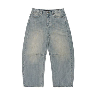 [MASONPRINCE] Washed Slub Denim Wide Leg Pants