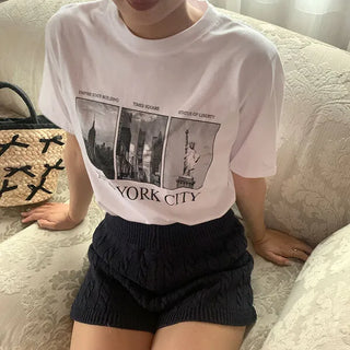 New York print T-shirt