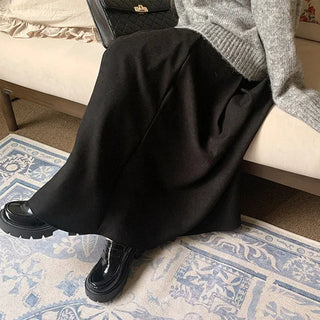 Flared long skirt