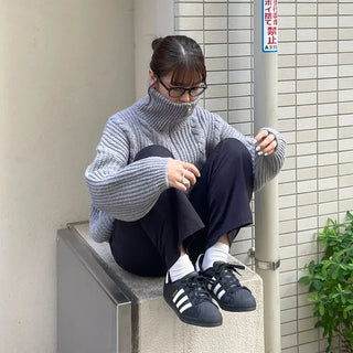 Twist knit zip-up