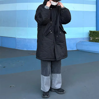 Hooded long jumper