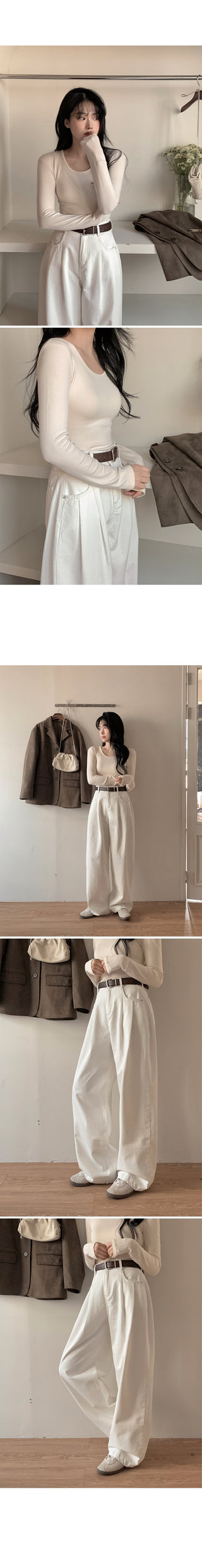 (Short/Basic/Long) (5 colors) Cotton Slacks Pants