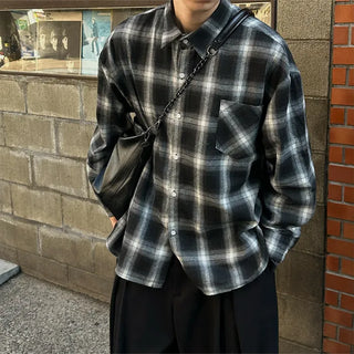 (Unisex) Ombre Check Shirt