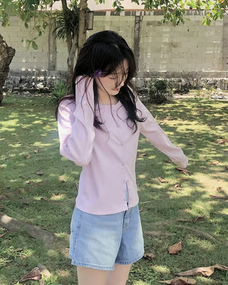 Daily Rib T-Shirt Cardigan