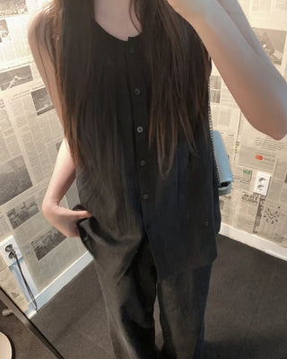 Sleeveless blouse - 2 colors
