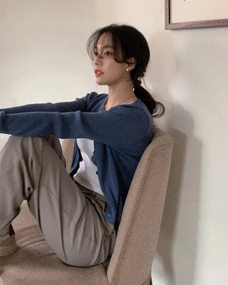 Soft Rib Cardigan - 5 Colors