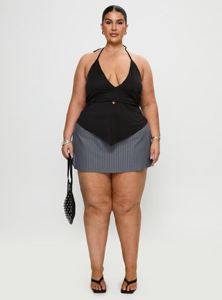 Averee Halter Top Black Curve