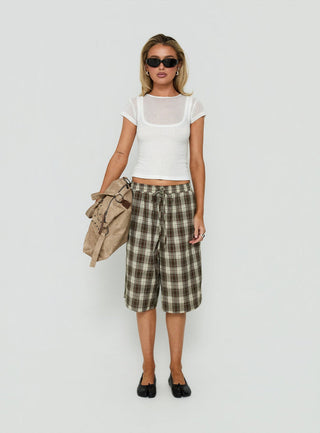 In Time Layered Top White