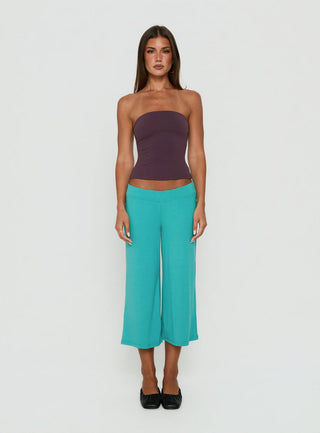 Kassey Gaucho Shorts Teal