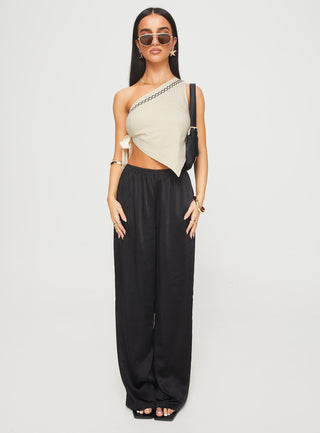 Frankle Top Creamblack