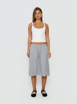 Nikko Longline Fleece Shorts Grey Marle