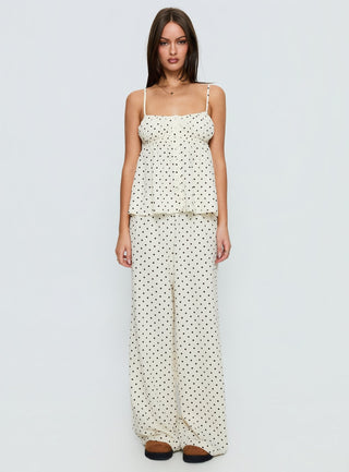 Cassini Set White Polka