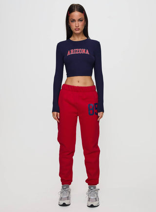 U of A Bring It Back Long Sleeve Top Navy