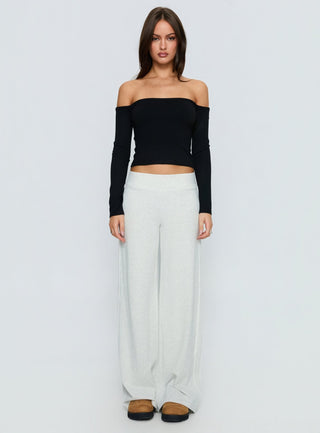 Ascenda Straight Leg Track Pant Grey Marle