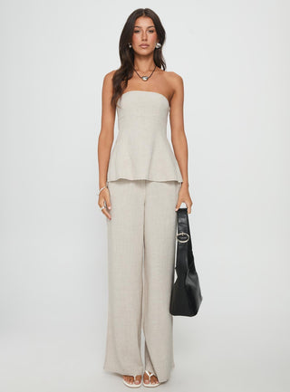 Esidora Strapless Flare Top Natural