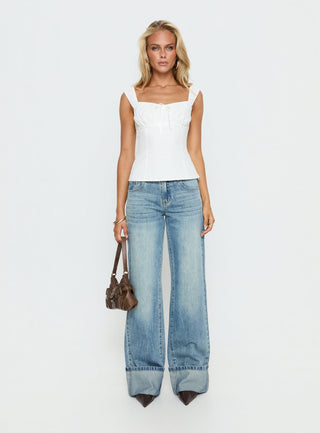 Garconne Textured Top White