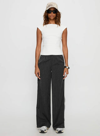 Drives Me Crazy Backless Top White