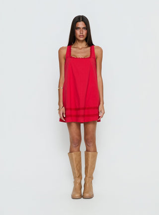 Alanah Mini Dress Red