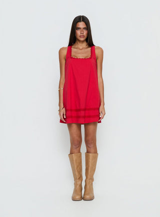 Alanah Mini Dress Red