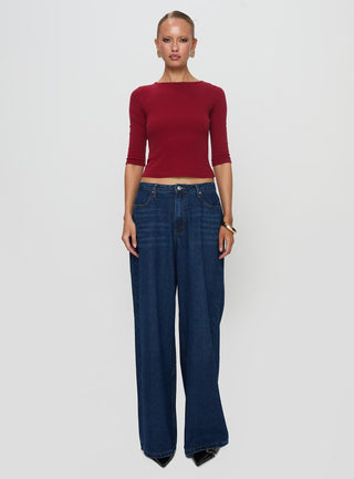 Elaia 34 Sleeve Top Red