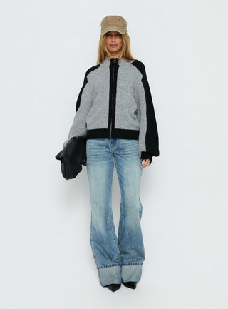 Asrar Jumper Grey  Black