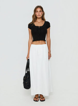 Kaliyah Layered Button Down Top Black