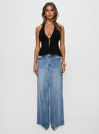 Brealle Halter Top Black