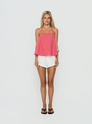 Dearest Low Back Babydoll Top Guava