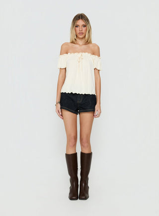 Wittney Buckle Micro Shorts Raw Denim