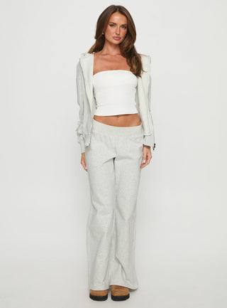 Summits Flared Track Pants Grey Marle