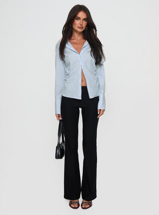 Rush Hour Long Sleeve Top Blue Stripe