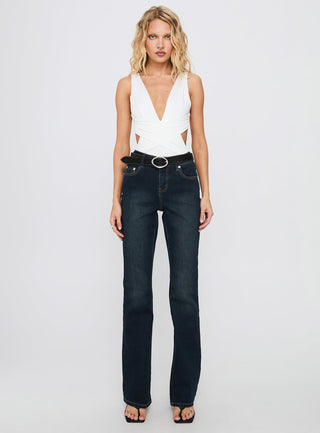 Formative Backless Bodysuit White